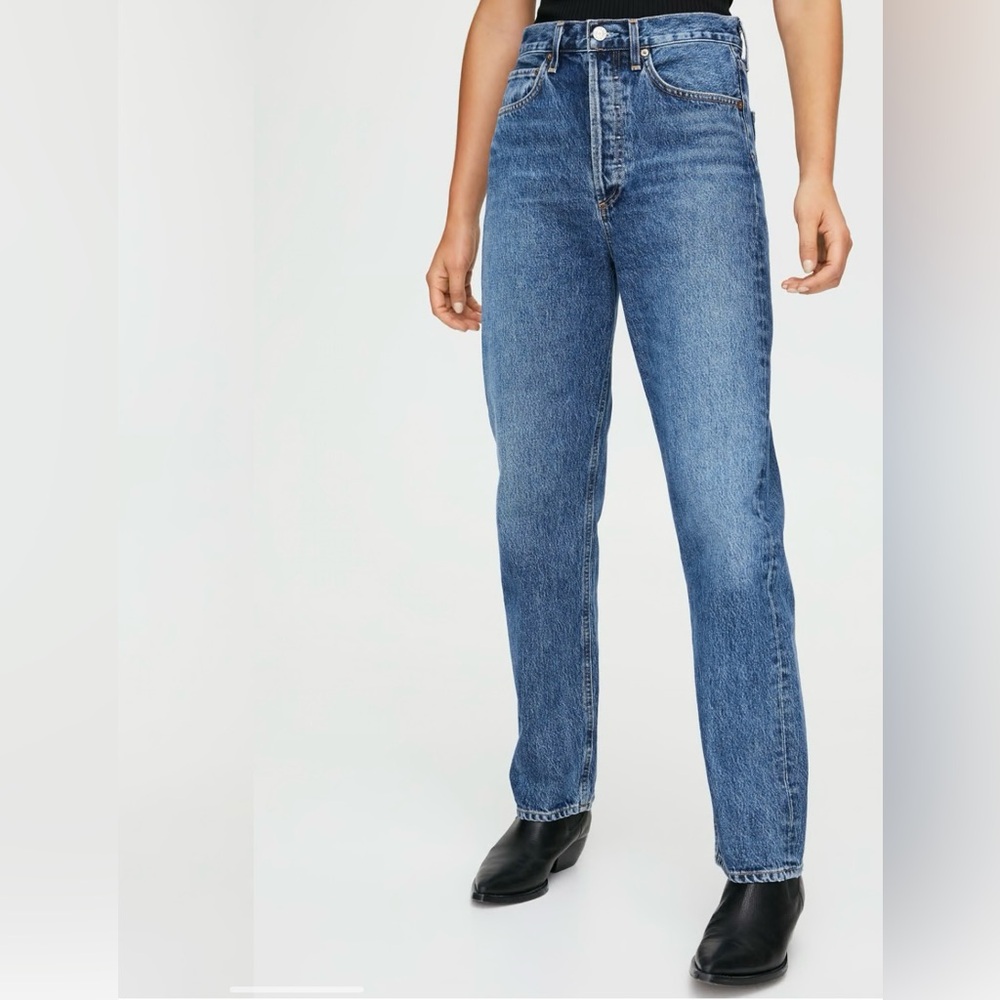 AGOLDE 90's Mid Rise Loose Fit in Placebo